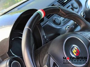 Steering Wheel Centering Band - Black italy - Italian Flag Design